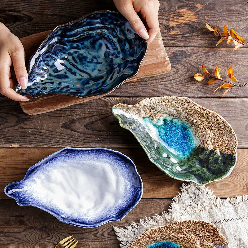 Creative Stone Oyster Plate Azami