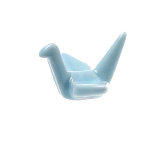 4 Chopstick Holders Origami Light Blue