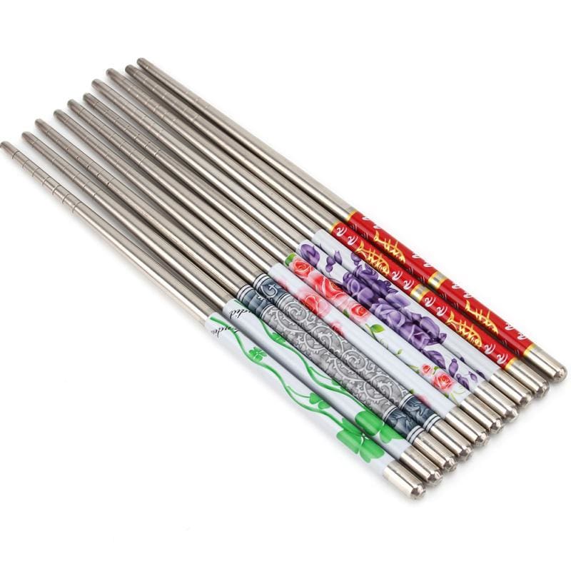 5 pairs of Metal Chopsticks Koshigaya