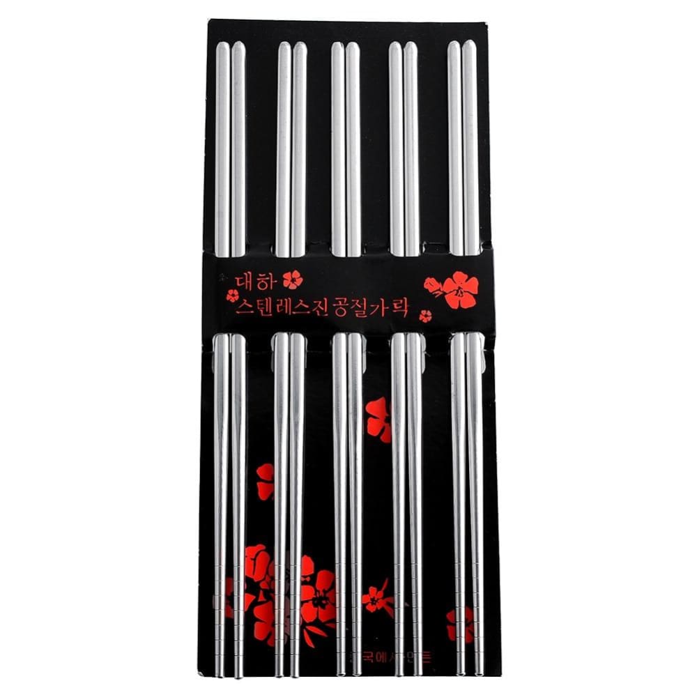5 pairs of Metal Chopsticks Shiga