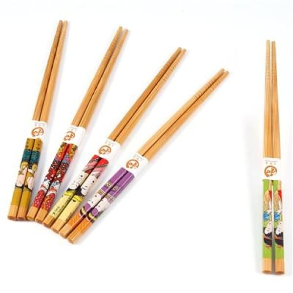 5 pairs of Wooden Chopsticks Saitama ( 2 models)