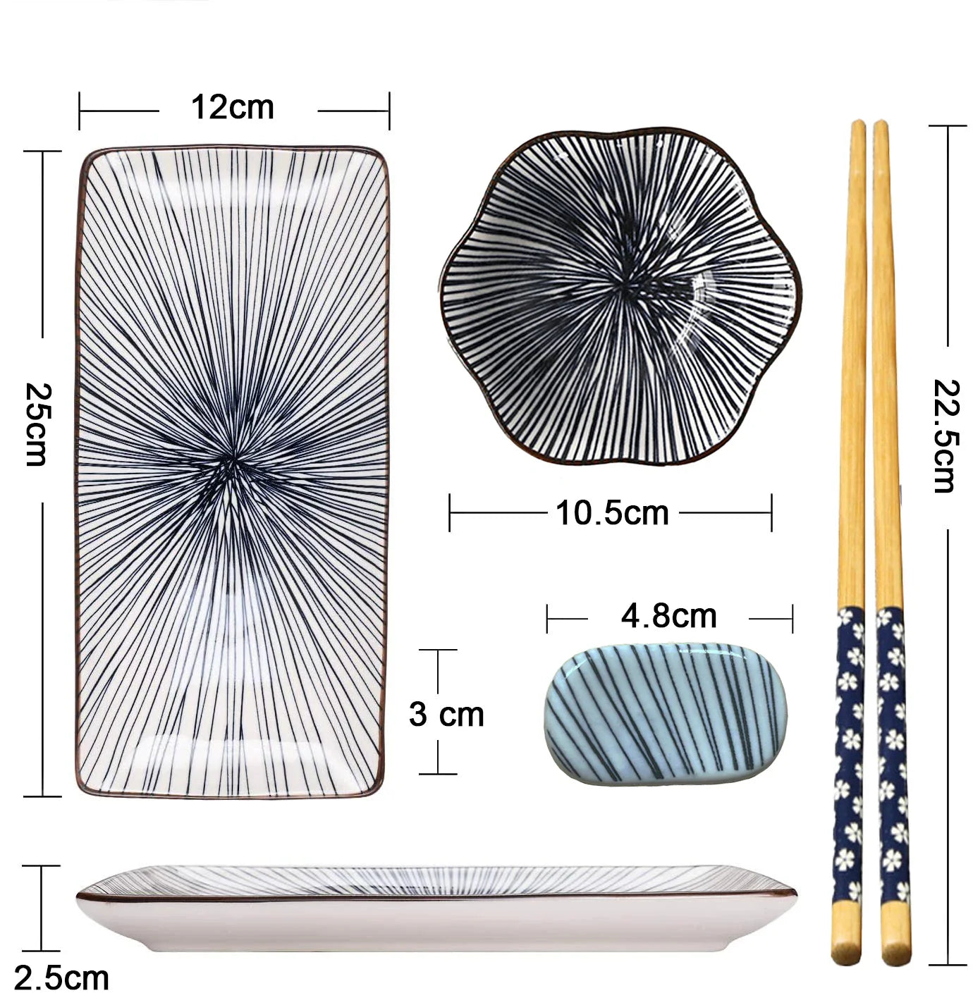 Sushi Dinnerware Set Hanako
