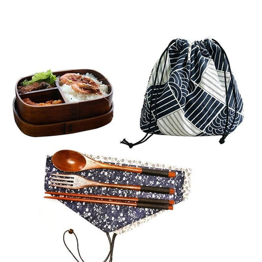 Bento Box and Cutlery Set Kinsei