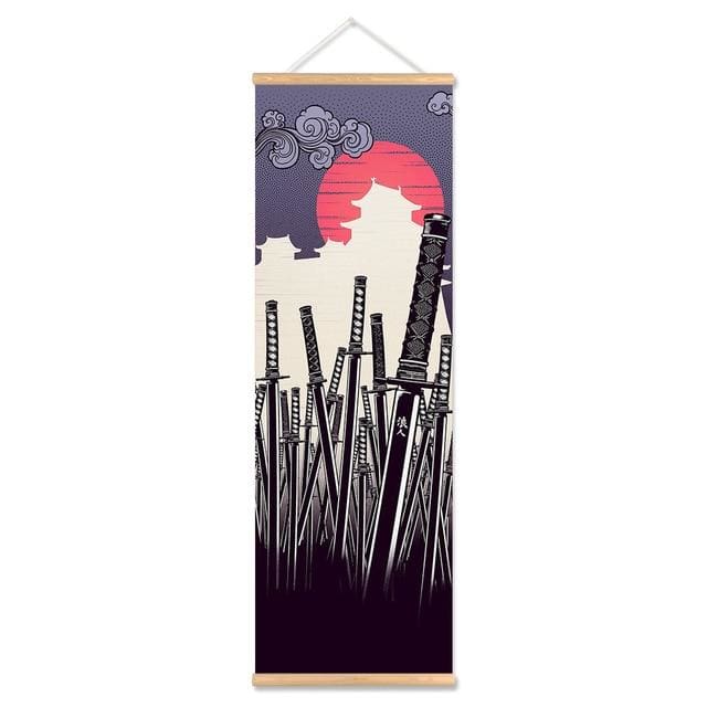 3 Canvas Samurai Set ( 3 sizes)