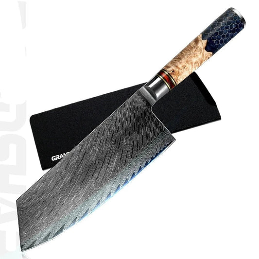 Damascus Nakiri Knife Itamae