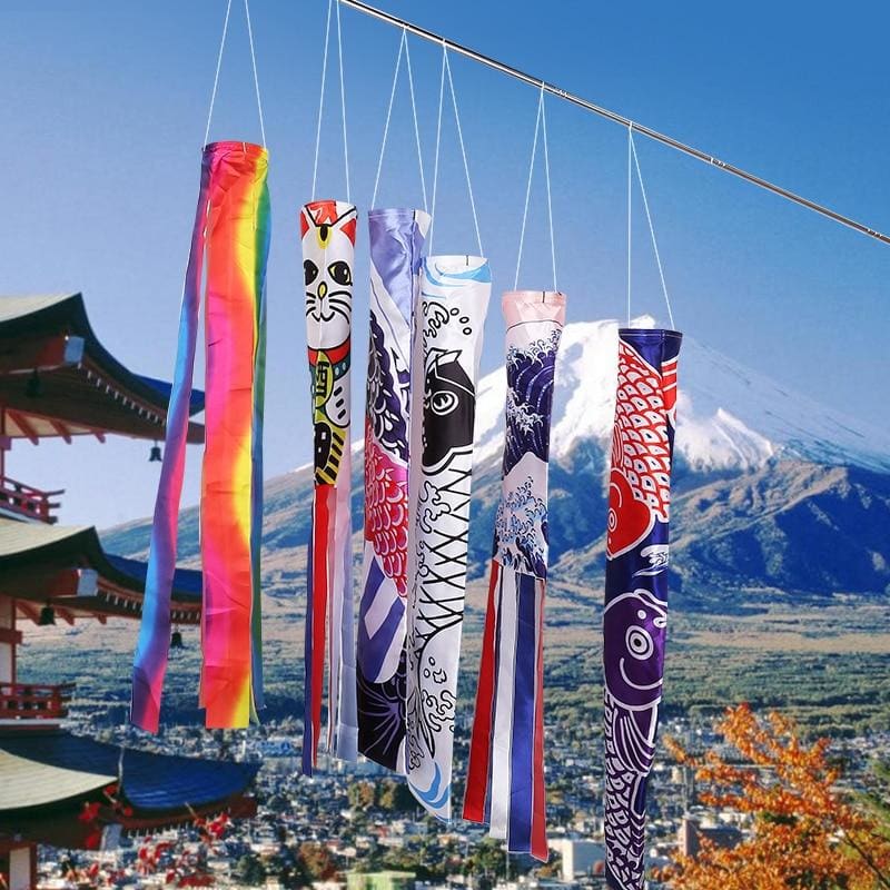 Japanese Deco Flag Kichi ( 2 sizes and 5 models)