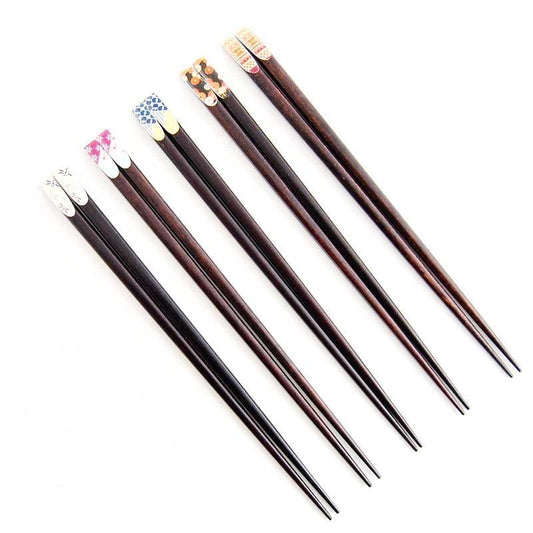10 pairs of Wooden Chopsticks Koriyama ( 5 colors)