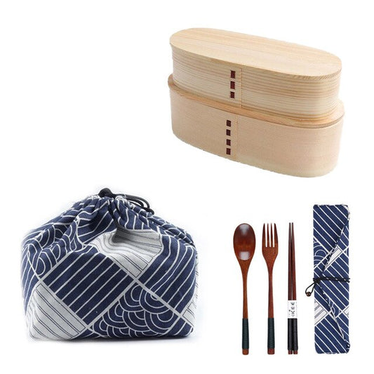 2 Bentos and Cutlery Set Uru