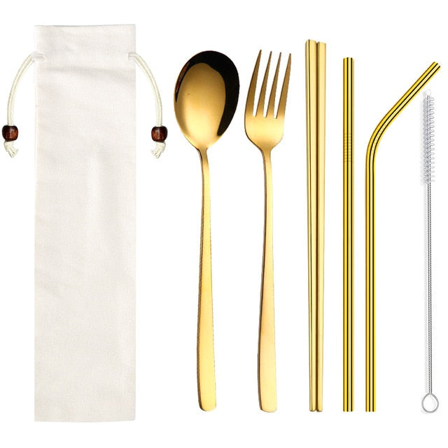 Chopsticks and Cutlery Set Higashi (5 colors)