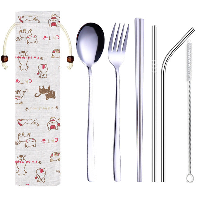 Chopsticks and Cutlery Set Minami (5 colors)