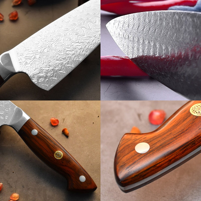 Damascus Kitchen Knife Izumo