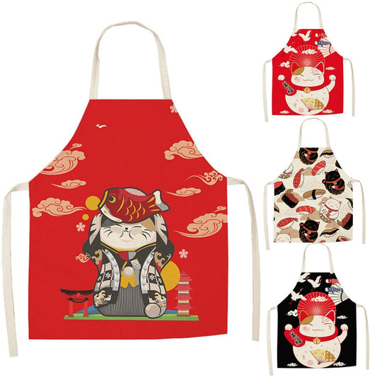 Lucky Cat Apron Kitchen