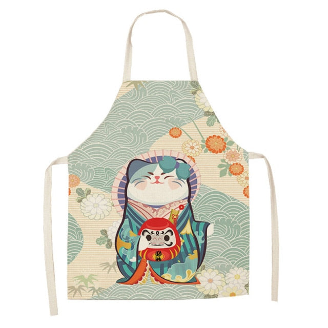 Lucky Cat Apron Kitchen