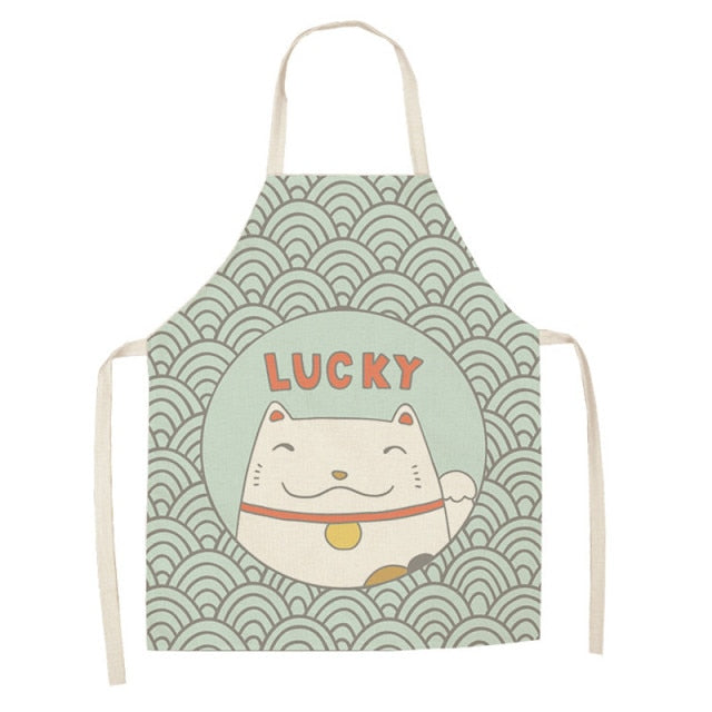 Lucky Cat Apron Kitchen