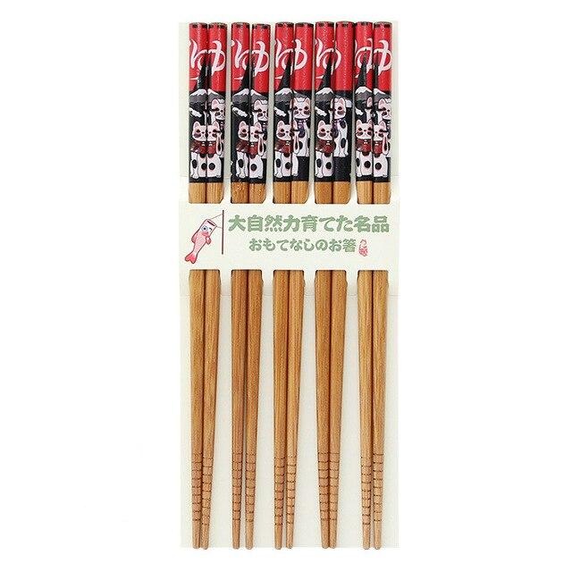 5 Pairs of Chopsticks Set Kaempferi (5 Colors)