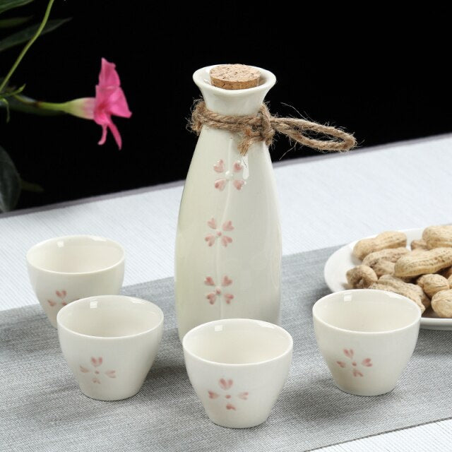 Sake Set Kaikoma (5 Colors)