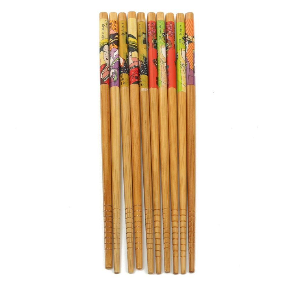 5 Wooden Chopsticks Set Kurume