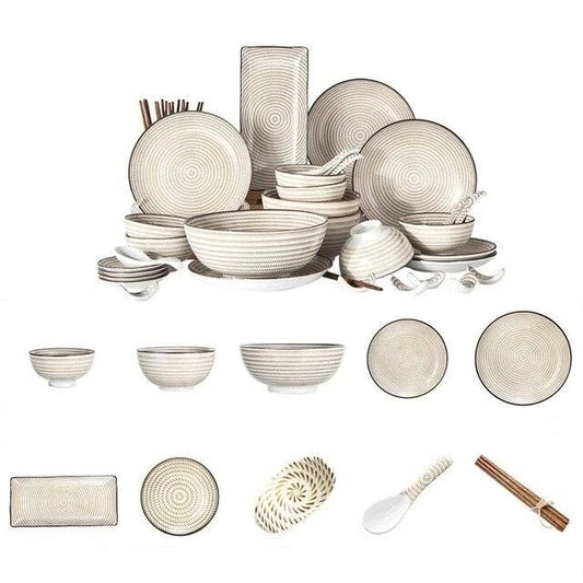 Tableware for 6 people Kiyoshi
