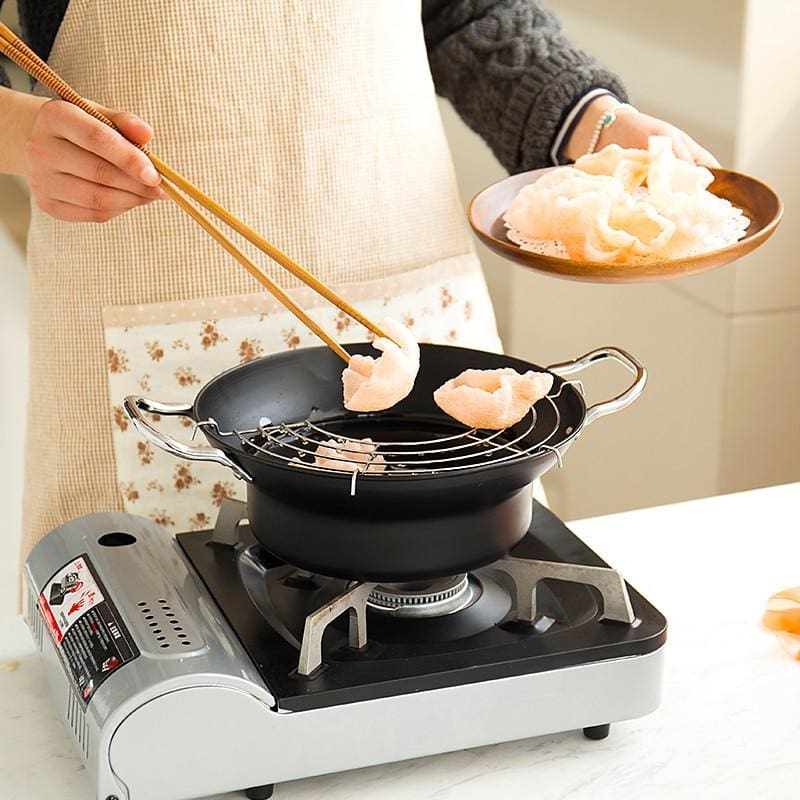 Tempura Pot  and Oil Filter Container Saru ( 3 models)