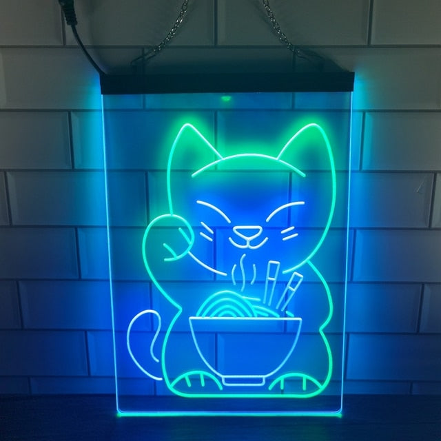 Lucky Cat Neon Lamp