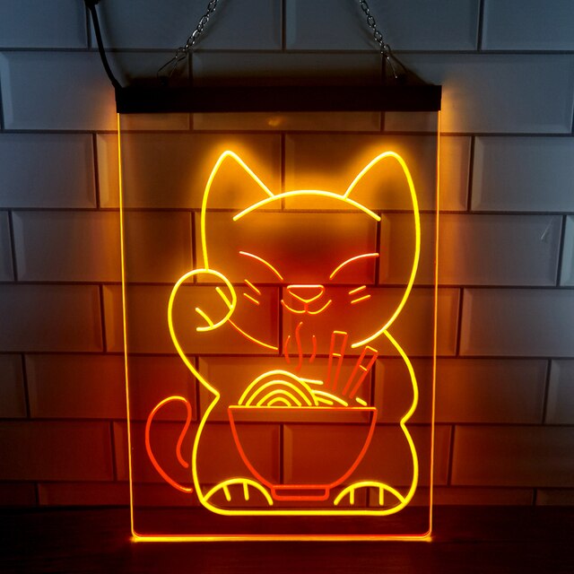 Lucky Cat Neon Lamp