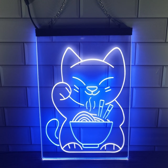 Lucky Cat Neon Lamp